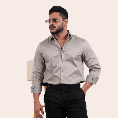 Satin Shirt Ivory