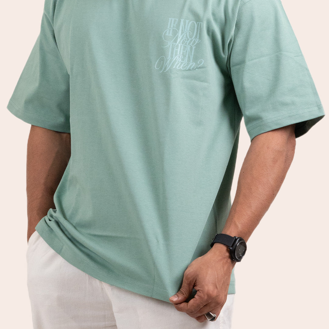 Oversized Tees Green - Elther