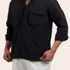 Imported Pocket Shirt Black - Elther
