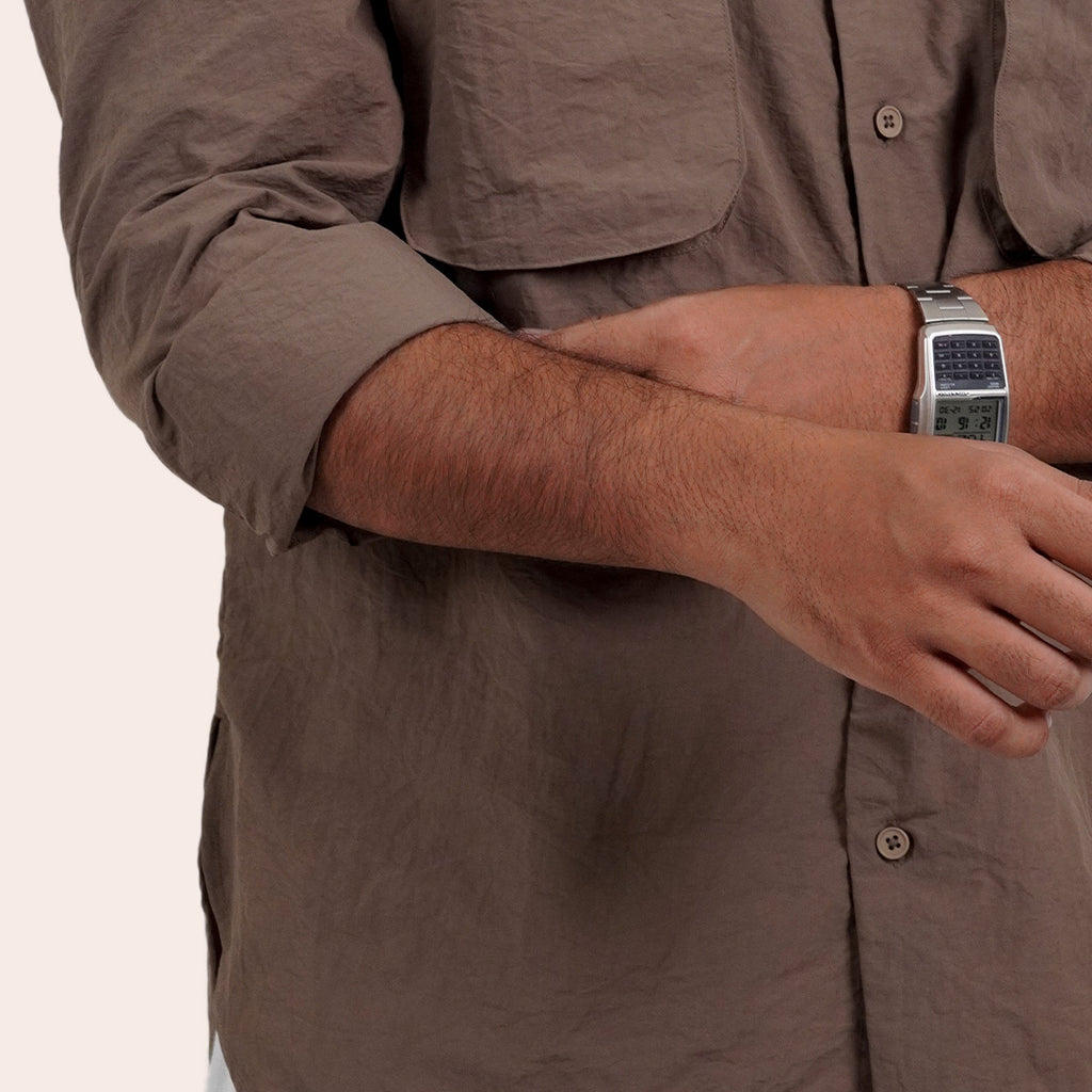 Imported Pocket Shirt Light Brown - Elther