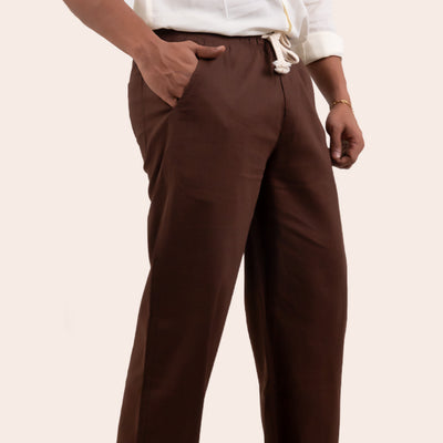 Linen Pant Dark Brown