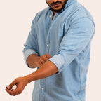 Denim Shirt Sky Blue - Elther