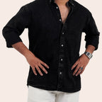 Denim Shirt Black - Elther