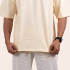 Oversized Tees Beige - Elther