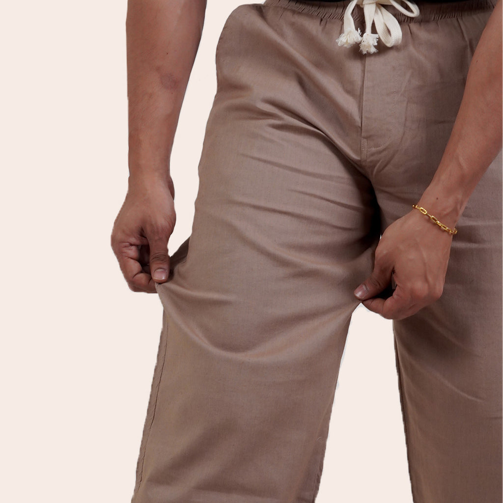 Linen Pant Light Brown - Elther
