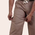 Linen Pant Light Brown - Elther