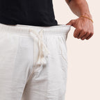 Linen Pant White - Elther