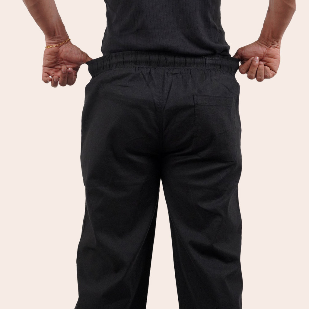 Linen Pant Black - Elther