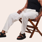 Linen Pant White - Elther