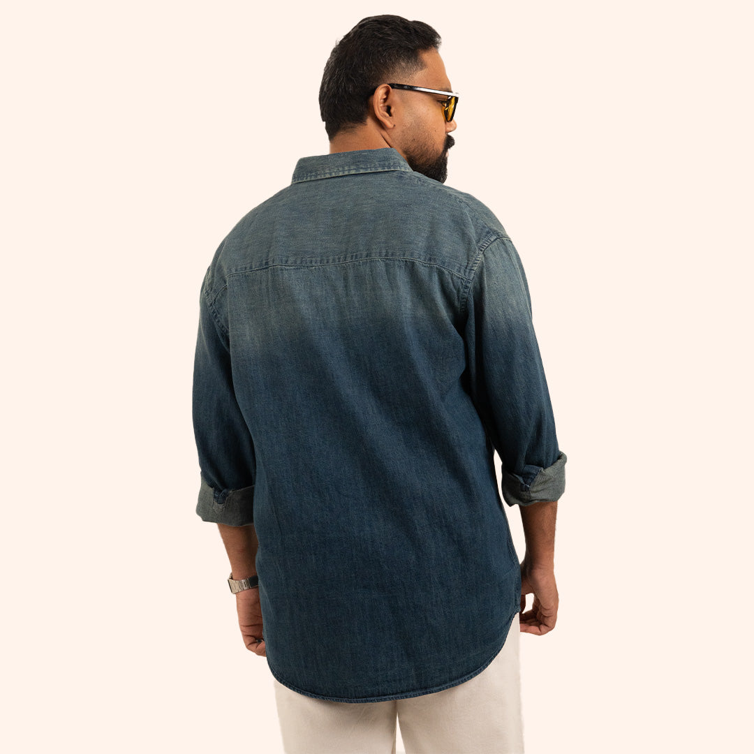 Denim Shirt Green - Elther