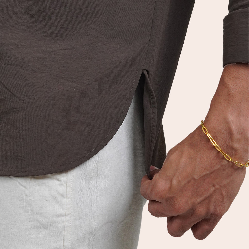 Imported Pocket Shirt Brown - Elther