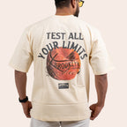 Oversized Tees Beige - Elther