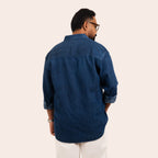 Denim Shirt Dark Blue - Elther