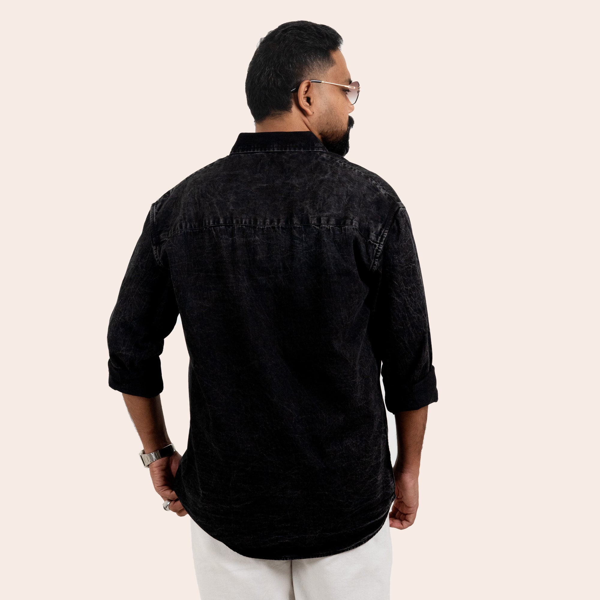 Denim Shirt Black - Elther