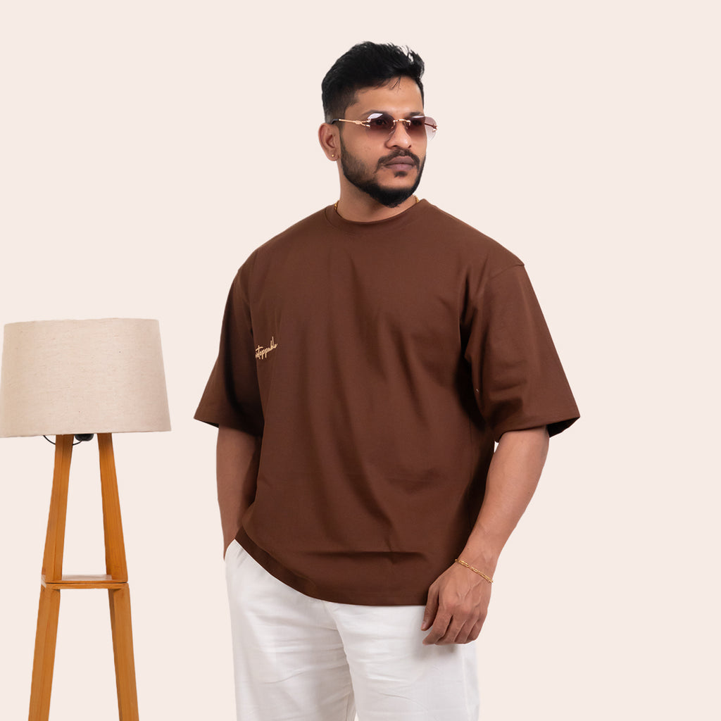 Oversized Tees Brown - Elther