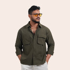 Imported Shirt Dark Green - Elther