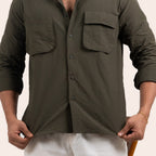 Imported Shirt Dark Green - Elther