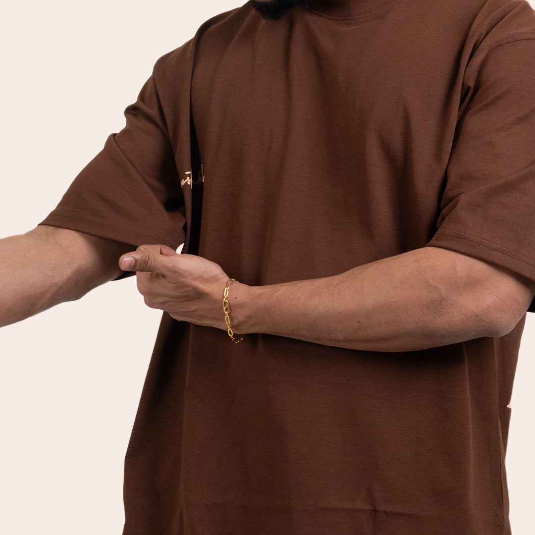 Oversized Tees Brown - Elther