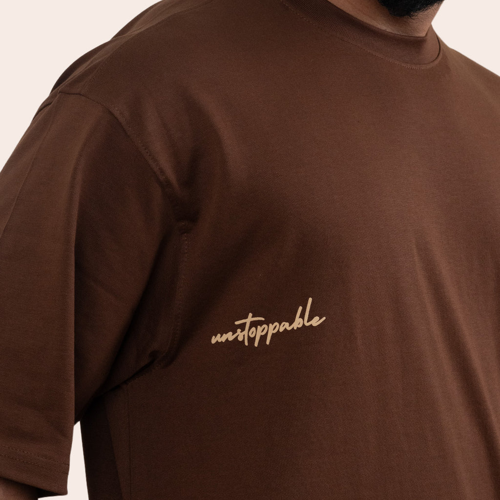 Oversized Tees Brown - Elther