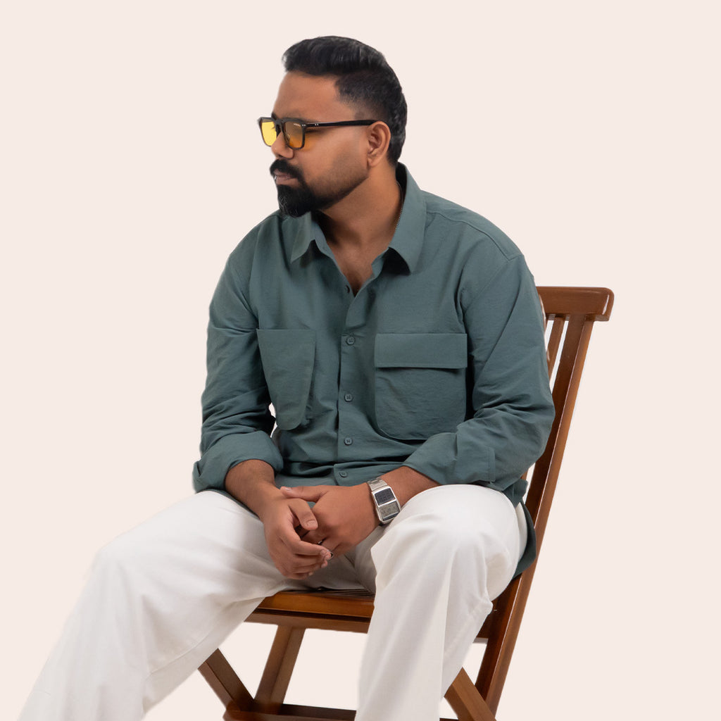 Imported Shirt Light Green - Elther