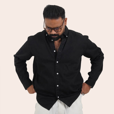 Denim Shirt Jet Black
