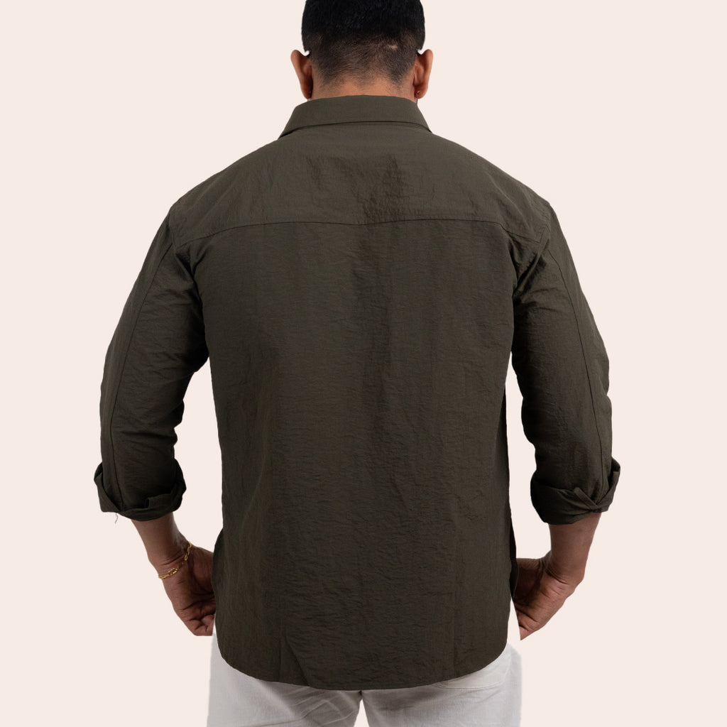 Imported Shirt Dark Green - Elther
