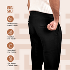 Black Double Button Gurkha Pant