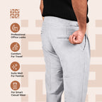 Grey Double Button Gurkha Pant