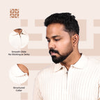 Beige Knitted Polo T-Shirt