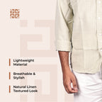 Light Olive Linen Regular Fit Shirt