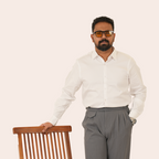 Satin Shirt White - Elther